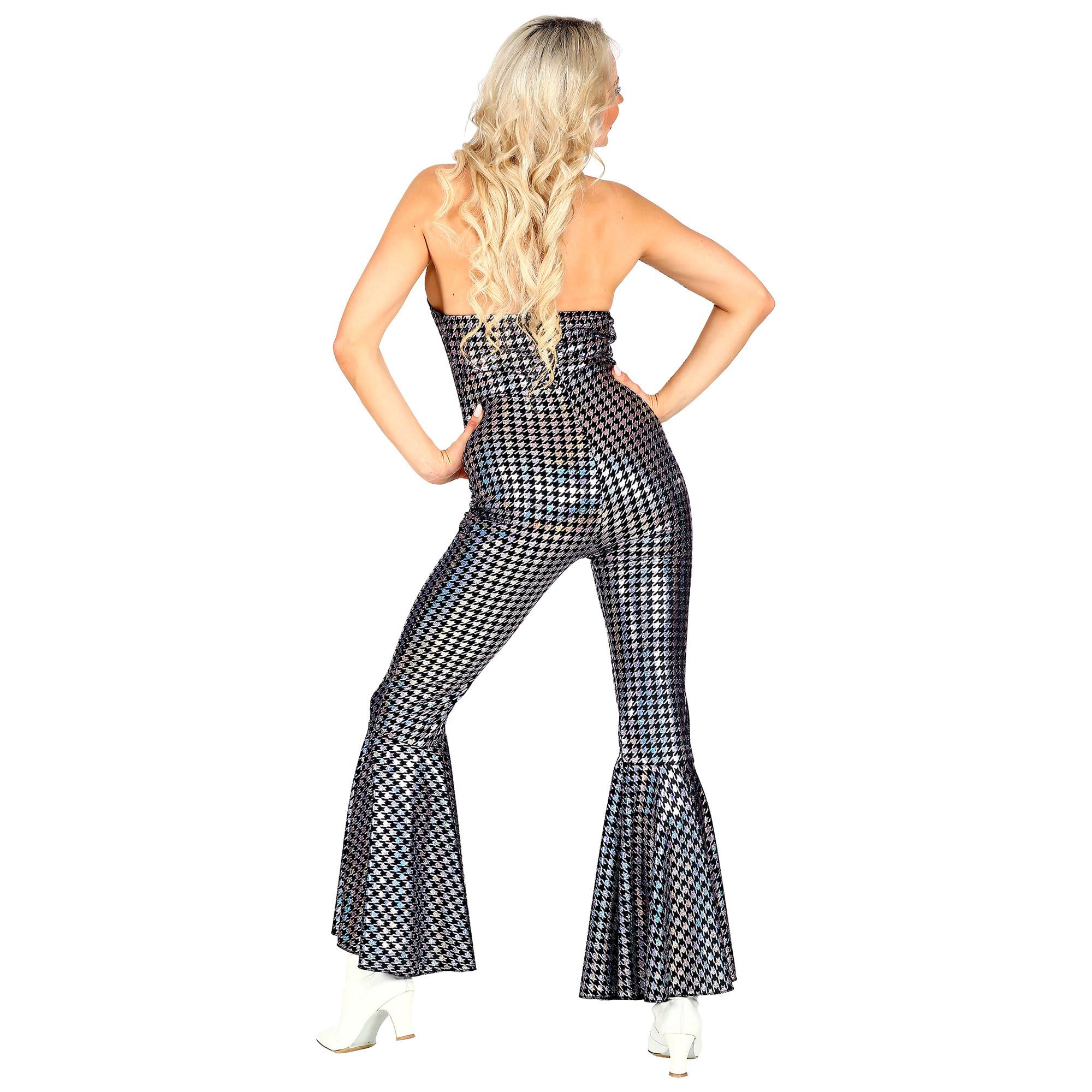 W WIDMANN MILANO Party Fashion - Kostium w stylu disco 70s, kombinezon, tańcząca królowa, fantazyjny strój, karnawał
