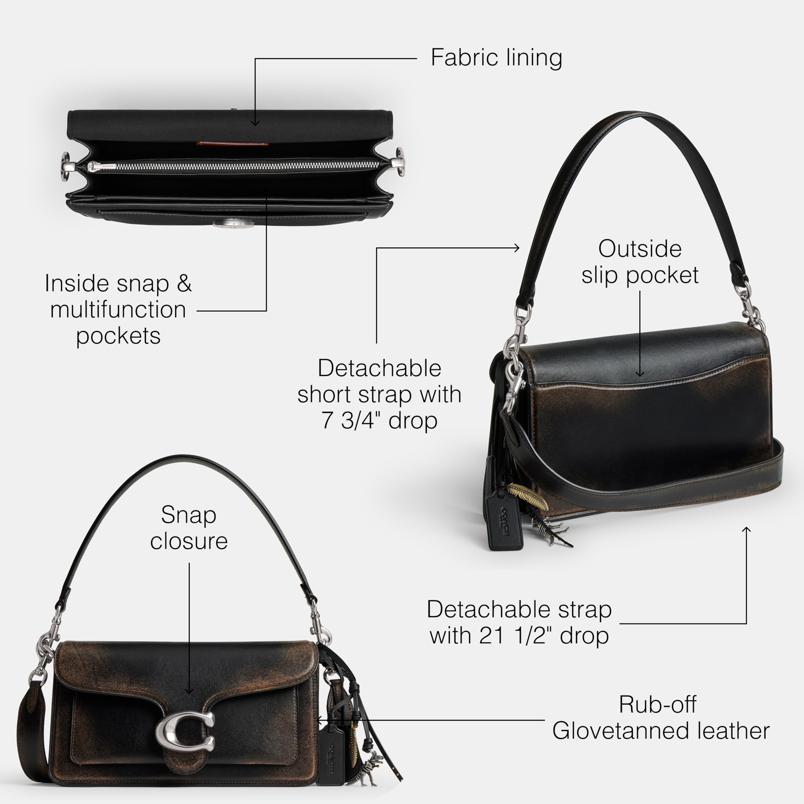 COACH Structured Tabby Shoulder Bag 26 — view 3