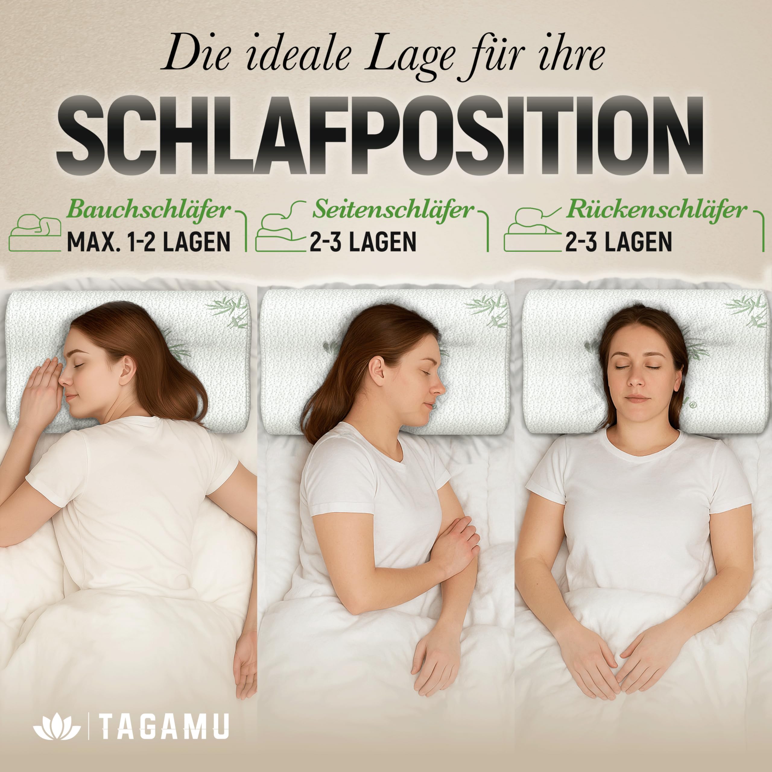Orthopädisches Nackenstützkissen Memory Foam Seitenschläferkissen Höhenverstellbar