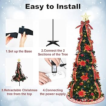 置物 Christmas tree Amazon.com: 2-Pack 3.6FT Solar Christmas Tree Outdoor