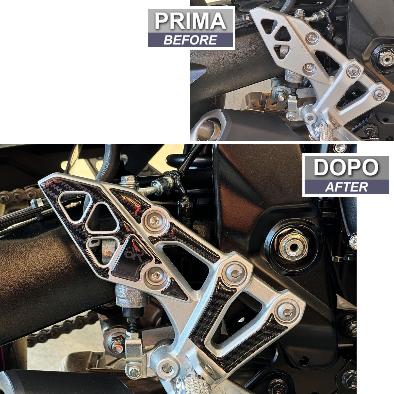Resin Bike Aufkleber-Set Für Suzuki GSX 8R – Carbon-Look, Kratzschutz, Made In Italy