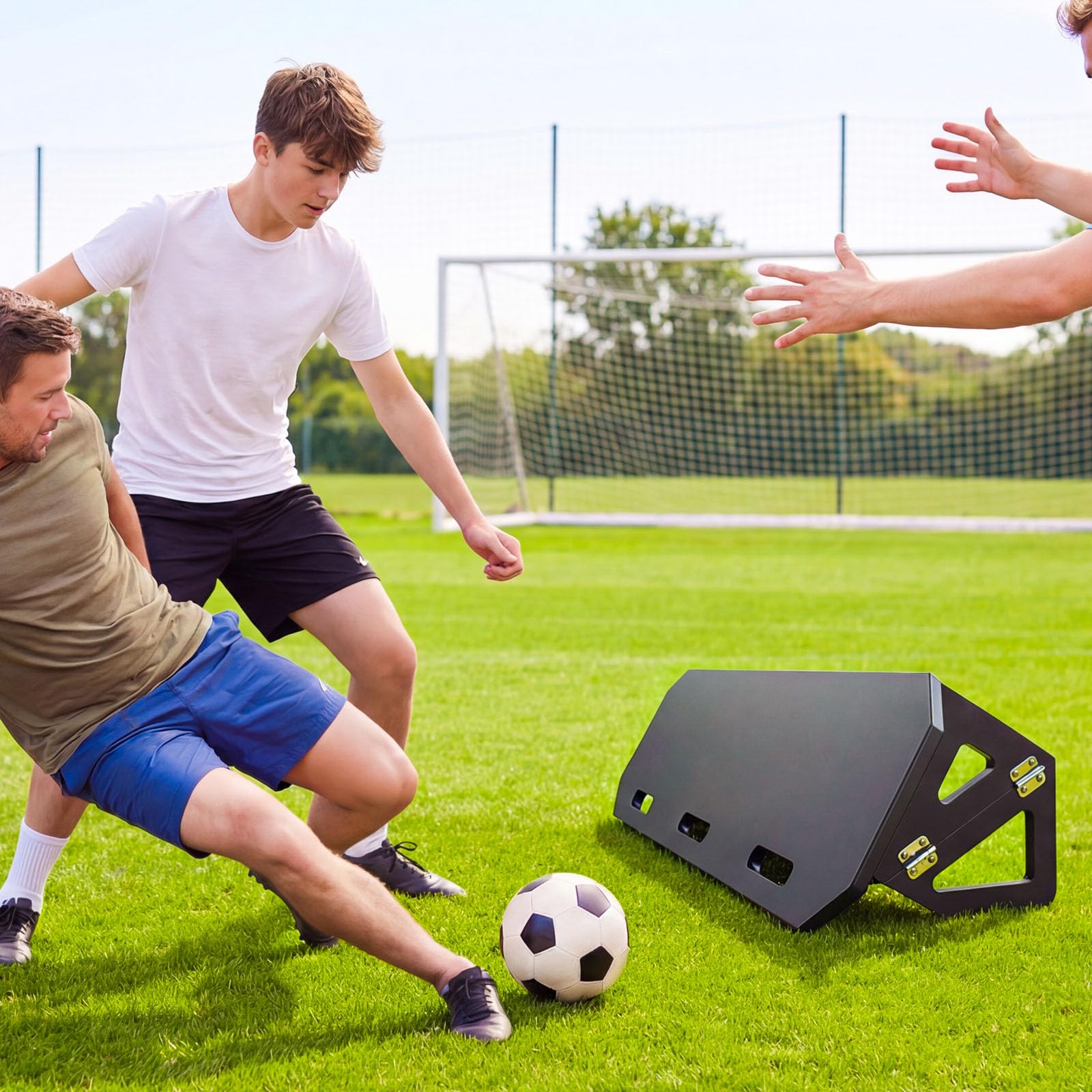 VEVOR Tabla de Rebote de Fútbol Ajustable Multiángulo Portátil Plegable Equipo Entrenamiento