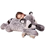 IKASA Giant Raccoon Stuffed Animal Plush Toy,Large Racoon 30 Cute Jumbo Soft Toys,Huge Big Size Plushy Fluffy Fat Oversized Plushie,Gifts for Kids