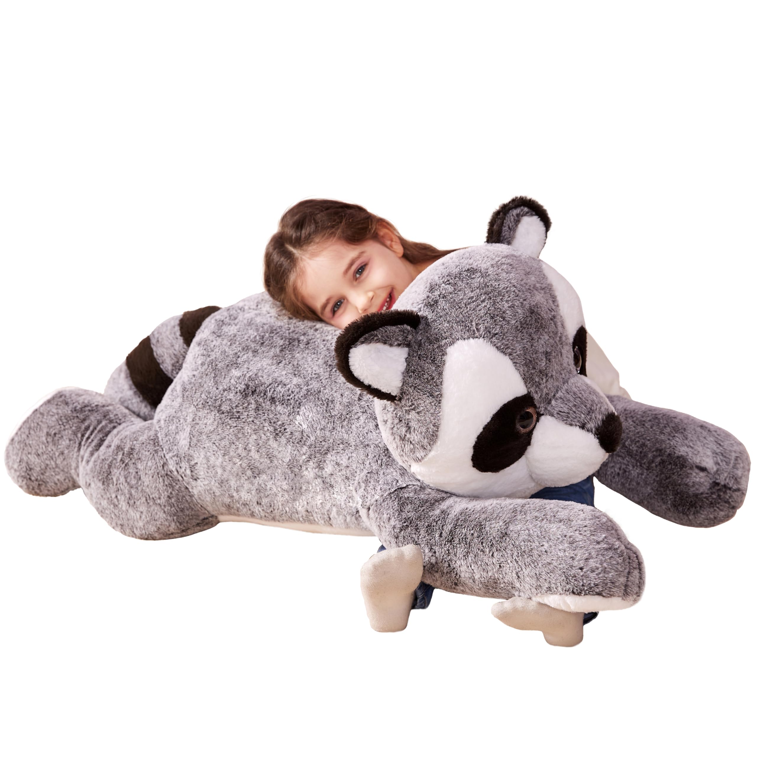 IKASA Giant Raccoon Plush Animal Toys - 78 cm Large Raccoon Cute
