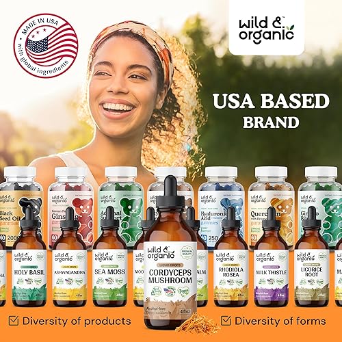 Miniatura 9 de Cordyceps - Extracto de hongos, suplemento líquido Cordyceps Sinensis para apoyo inmunológico y energético, tintura en polvo de hongos Cordyceps -