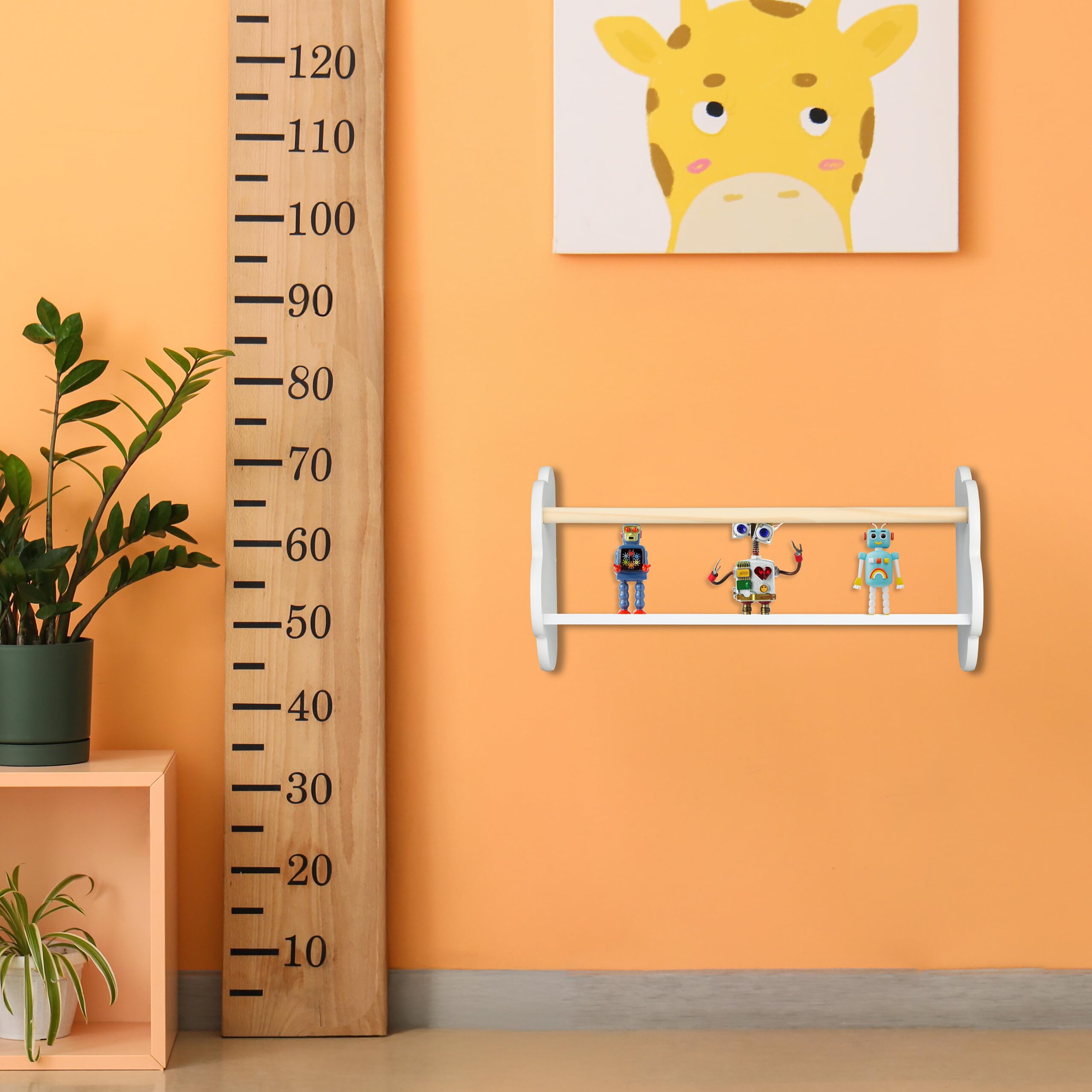 Scaffale Portagiochi Relaxdays Per Bambini - 3 Ripiani Bianco 95,5x50x24 Cm