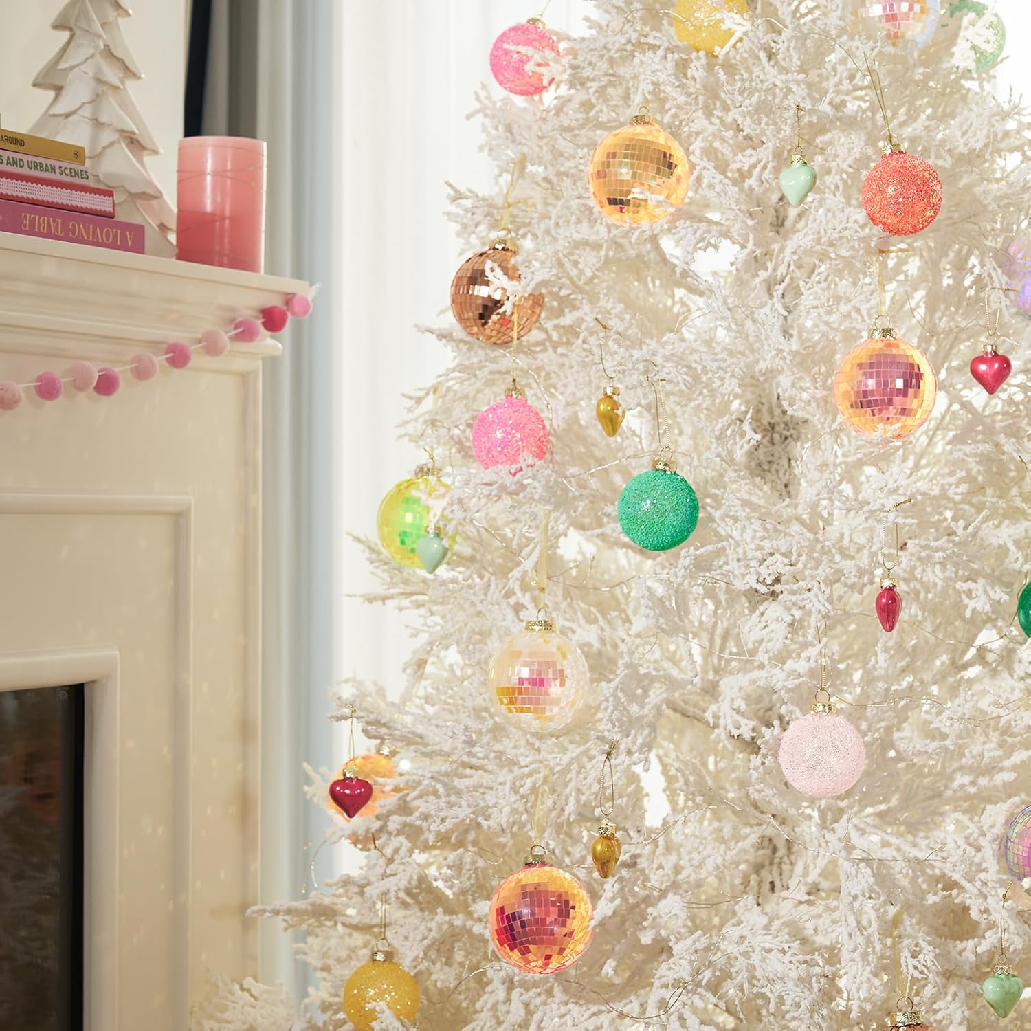 WDS WONDROUS Valentine Heart Ornaments Hanging Set of 12 Multicolor – Wine Red, Blue & Gold Heart-Shaped Ball Holiday Decor, Glass Christmas Tree Ornaments for Wedding Elegant, Valentine’s Day - Image 4