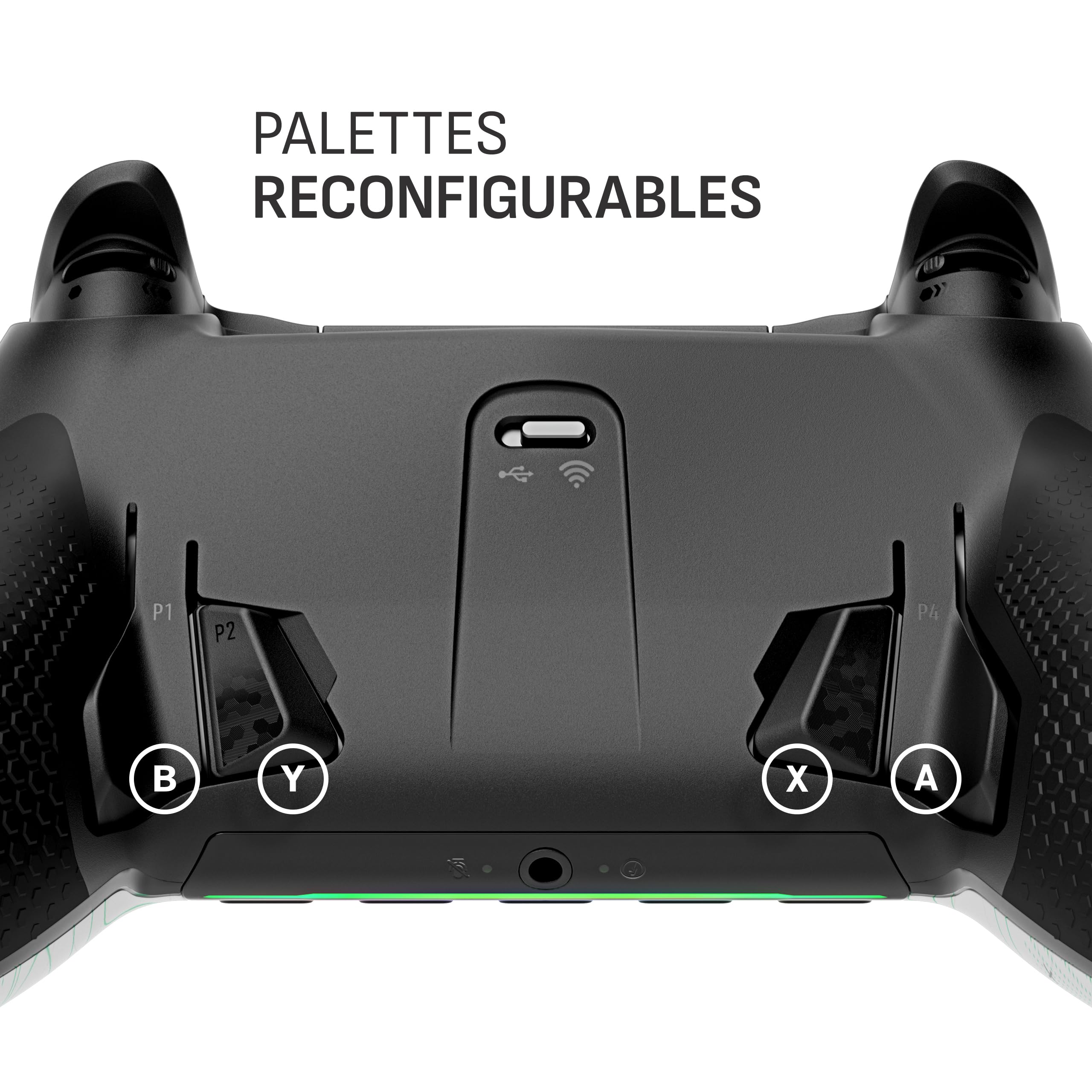 SCUF ENVISION Pro V1 (2023) COD Warzone Lumière Manette de Jeu PC Sans Fil - Cinq Touches G-Keys Amovibles - Pagaies Arrière Amovibles - Compatible iCUE - Blanc