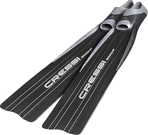 Cressi Aletas largas reactivas de buceo gratis - alto rendimiento, buen control - Gara 200 HF Made in Italy