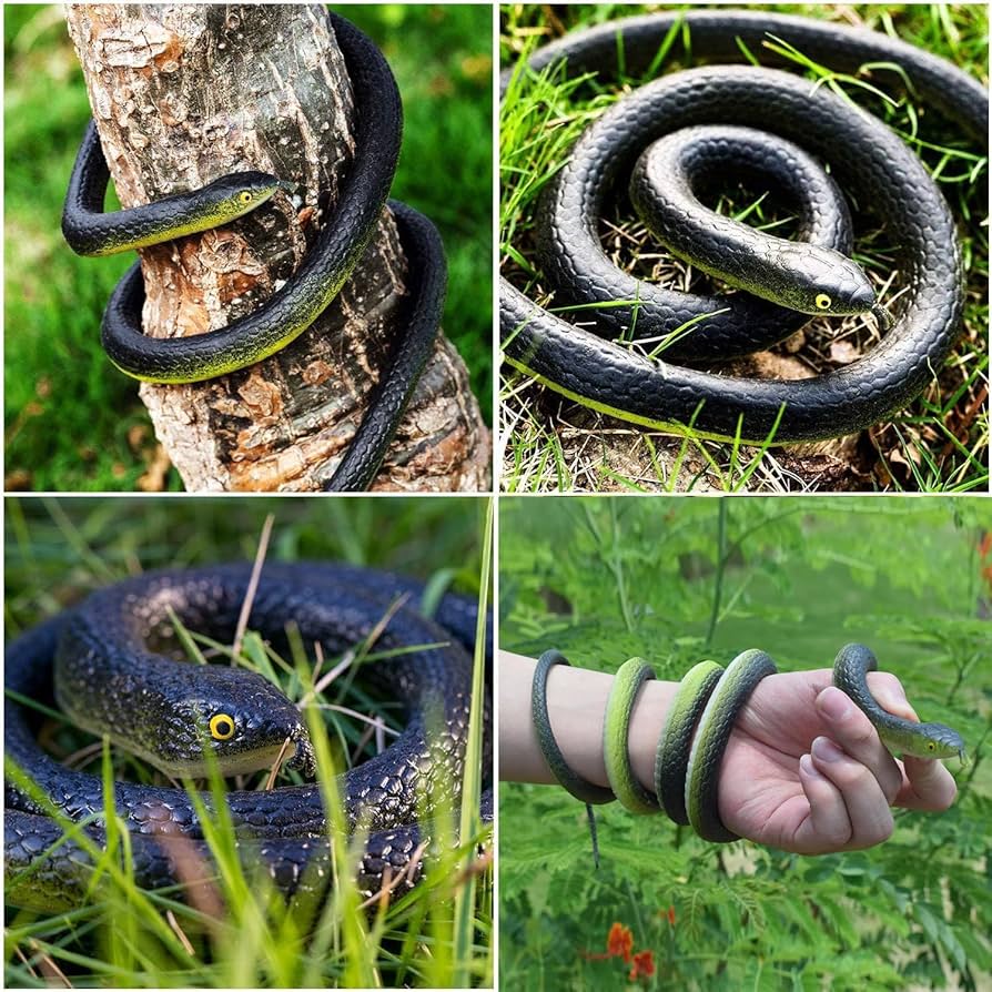 Amazon | HDHF 大型ゴム製蛇8個 52インチと31インチ リアルな