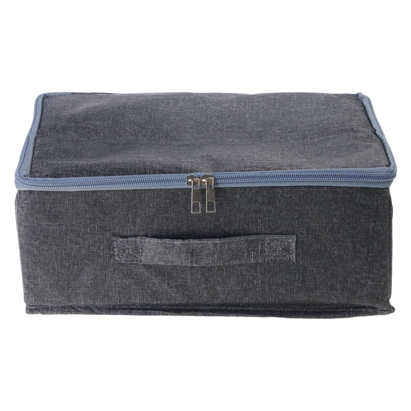 APGLSXY Modern Cloth Storage Container with Easy Access Lid Fabric Storage Bin for Seasonal Clothing and Household Items Fabric Flipping Lid Container