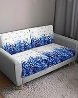 Vista 3 de Fundas de cojín elásticas para sofá de árbol de Navidad, seccionalindividualLT, funda protectora para muebles con parte inferior elástica, diseño