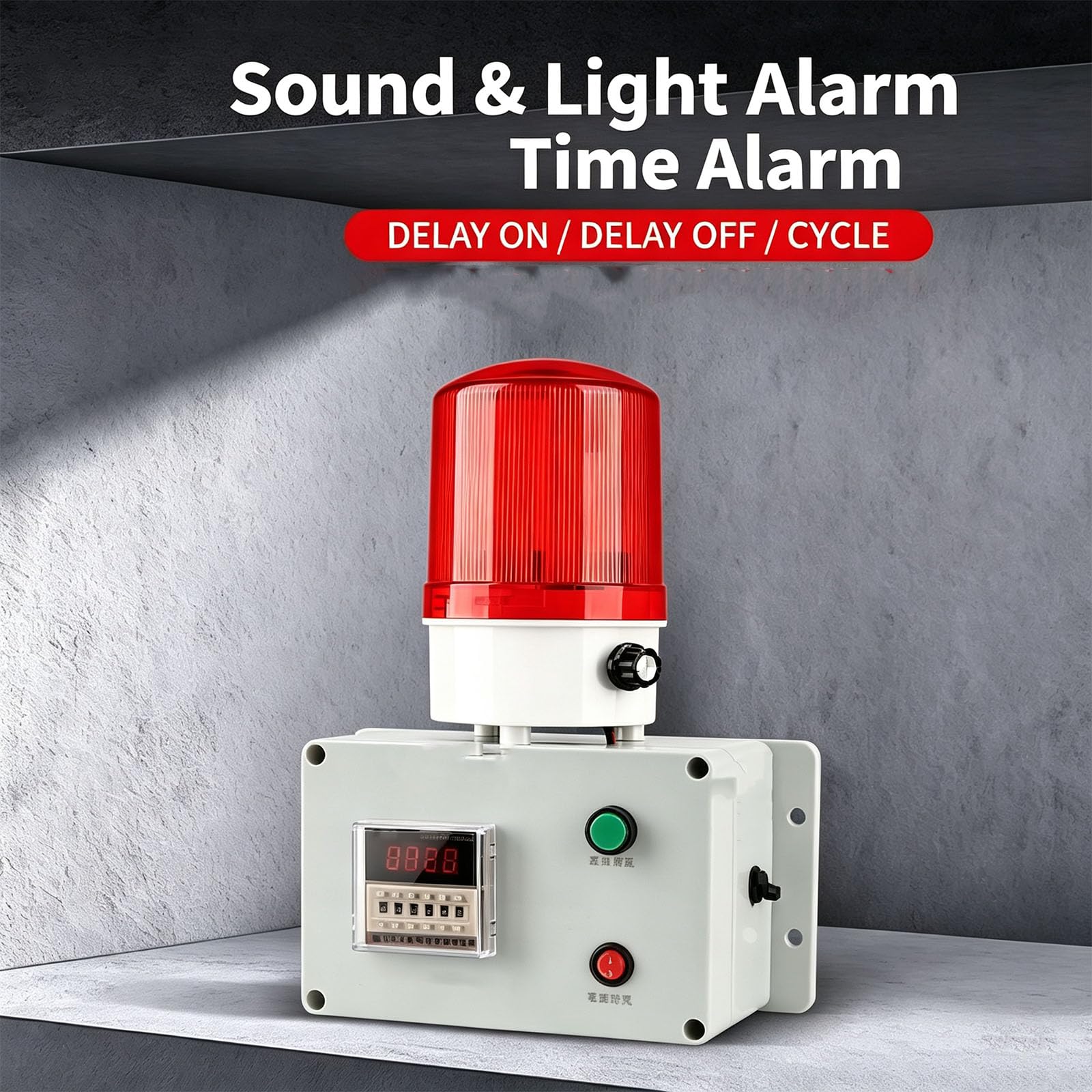 Elektroniczny Alarm Zliczający, Przemysłowa Syrena Alarmowa, 3 Zaplanowane Tryby Alarmu, Regulowana Syrena 120 Db, Łatwa W Obsłudze, Do Przypominania O Czasie, Alertu Cyklu, Odliczania Produkcji
