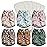 Mama Koala 3.0 Pocket Cloth Diapers for Babies with AWJ Lining, 6 Pack with 6 4-Layer Natural Cloth Diaper Inserts - Reusable and Washable Pocket Diapers(Simply Neutrals)