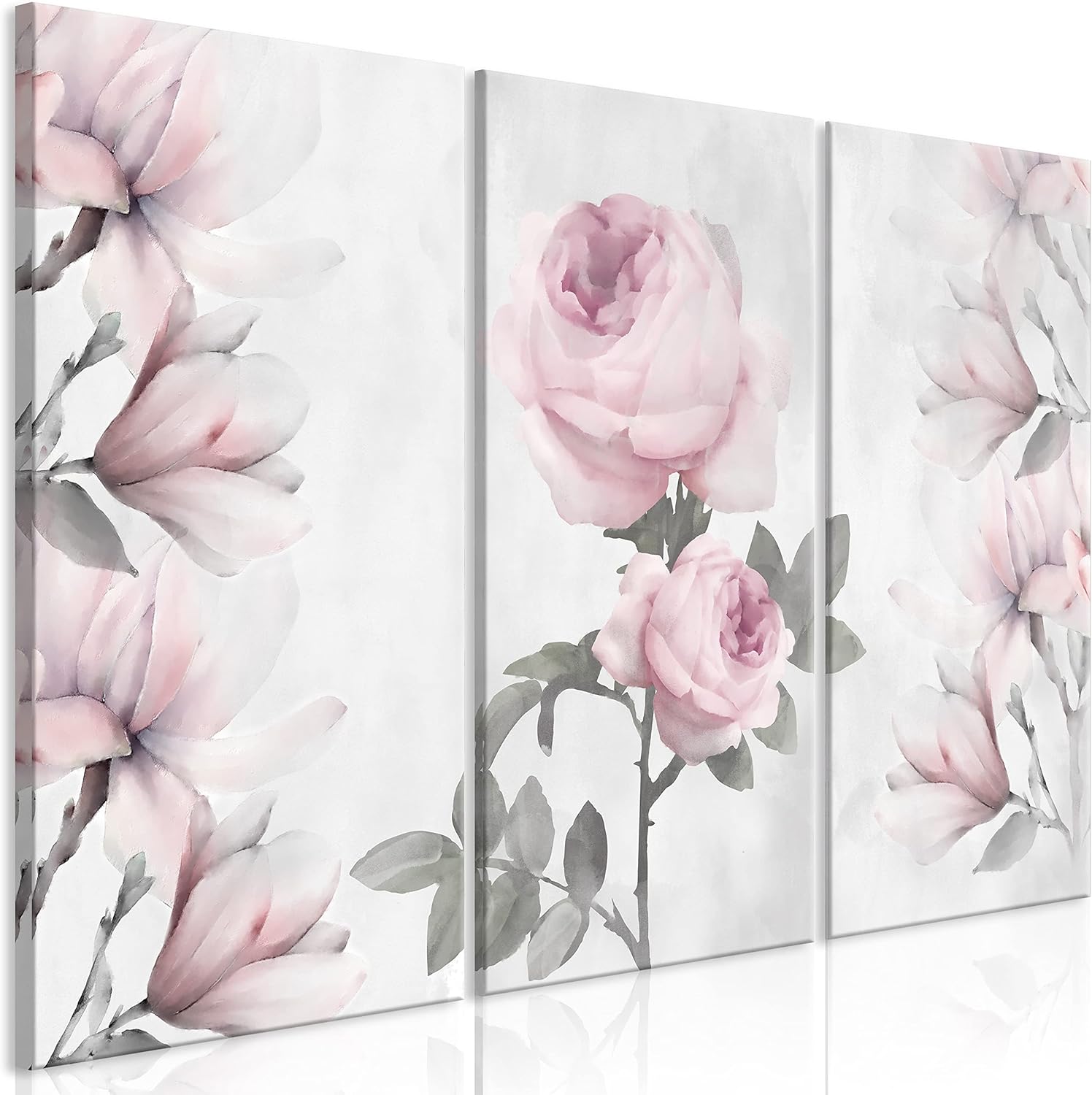 murando Canvas Wall Art Flowers 135x90 cm / 54"x36" Nonwoven Canvas