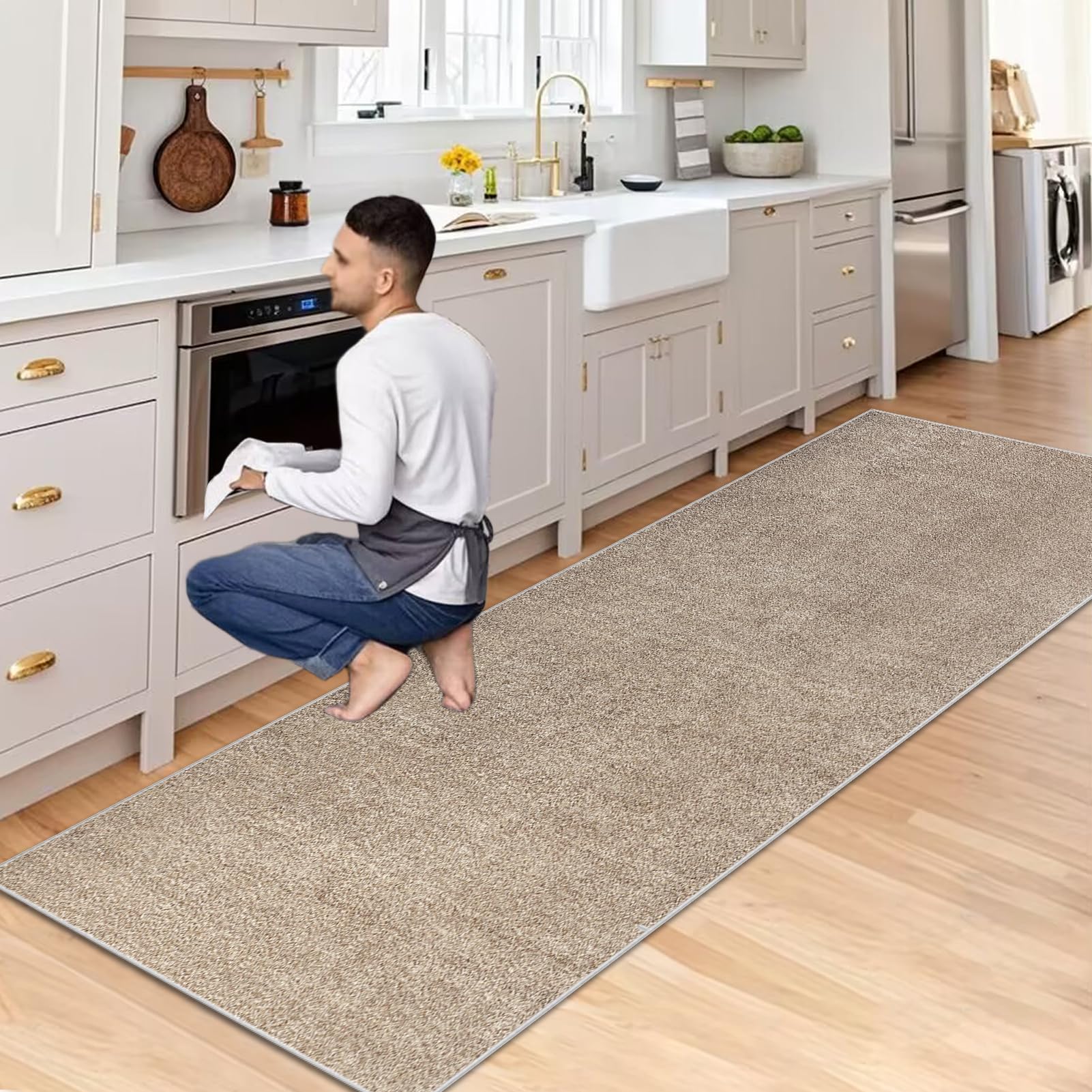 Antislip Tapijtloper Voor Hal En Keuken 80 X 260 Cm - Wasbaar En Absorberend