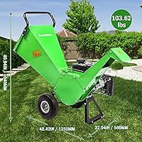 Vista 6 de R30 - Trituradora de madera 7HP a gas, diámetro máximo de corte de 3 pulgadas, construcción totalmente de acero, trituradora y astilladora