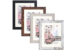 Fixwal 4 8x10 Picture Frames Distressed Farmhouse Style