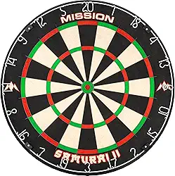 Mission Darts Db023 Samurai Ii | Alvo de Dardos Profissional Padrão para Competição com Construção de Arame Ultrafino E Cores Que Não Desbotam