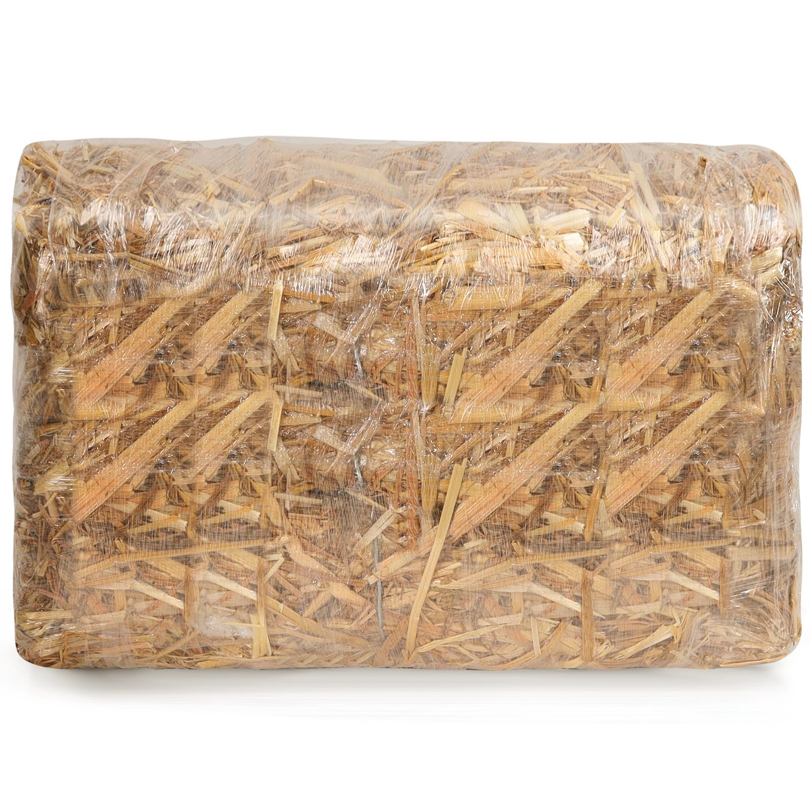 1.3 LB Natural Wheat Straw Garden Dry Straw Decorative Straw Bale for Animal Bedding, Garden Mulch, Compost, Fertilizer, Grass Cover
