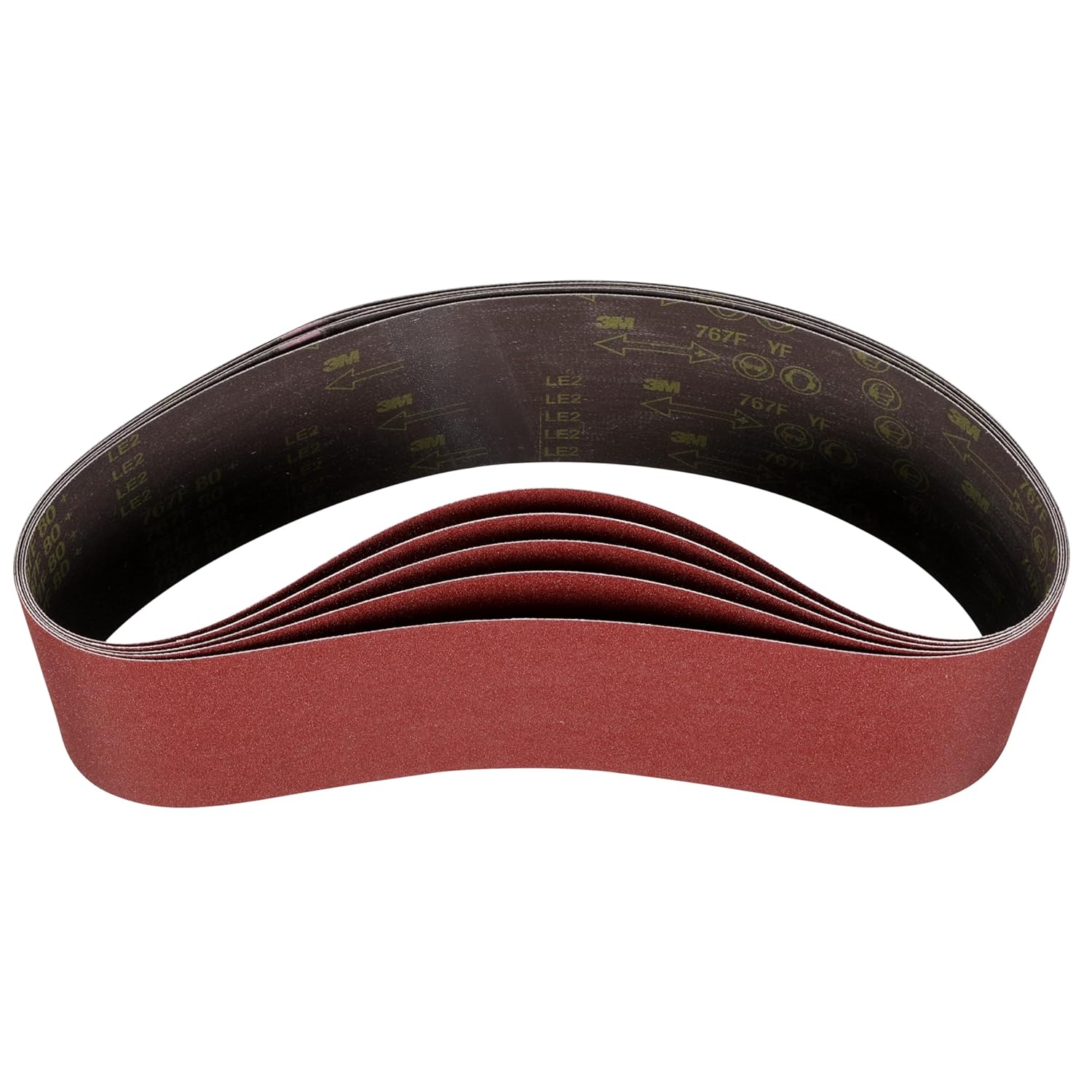 3M™ Cloth Belt 767F, 36+ YF-Weight, 2 in x 60 in, Film-lok, Single-Flex, 5 ea/Case
