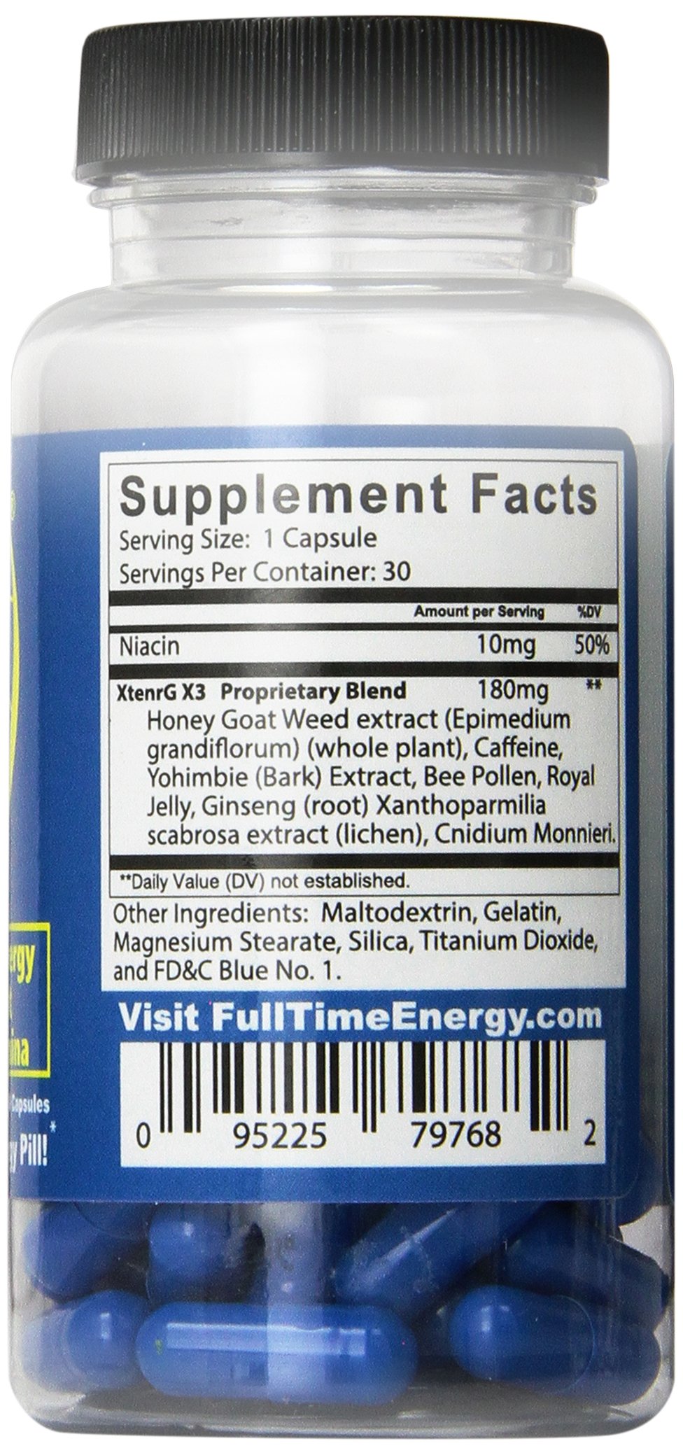 FullTime Energy X330 Capsules Increase Energy Burn Fat Boost Stamina Best Natural Energy