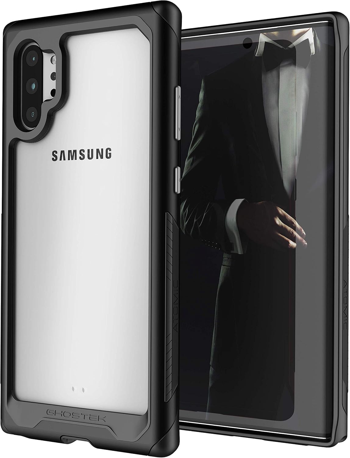 Bеѕt Cуbеr Dеаlѕ 🔥 Ghostek Atomic Slim Galaxy Note 10 Plus Clear Case with Super Space Metal Bumper Military Grade Aluminum Heavy Duty Protection Wireless Charging Compatible 2019 Galaxy Note10+ 5G (6.8 Inch) - (Black) TOP оƒƒERS Ghostek Atomic Slim Galaxy Note 10 Plus Clear Case with Super Space Metal Bumper Military Grade Aluminum Heavy Duty Protection Wireless Charging Compatible 2019 Galaxy Note10+ 5G (6.8 Inch) - (Black)