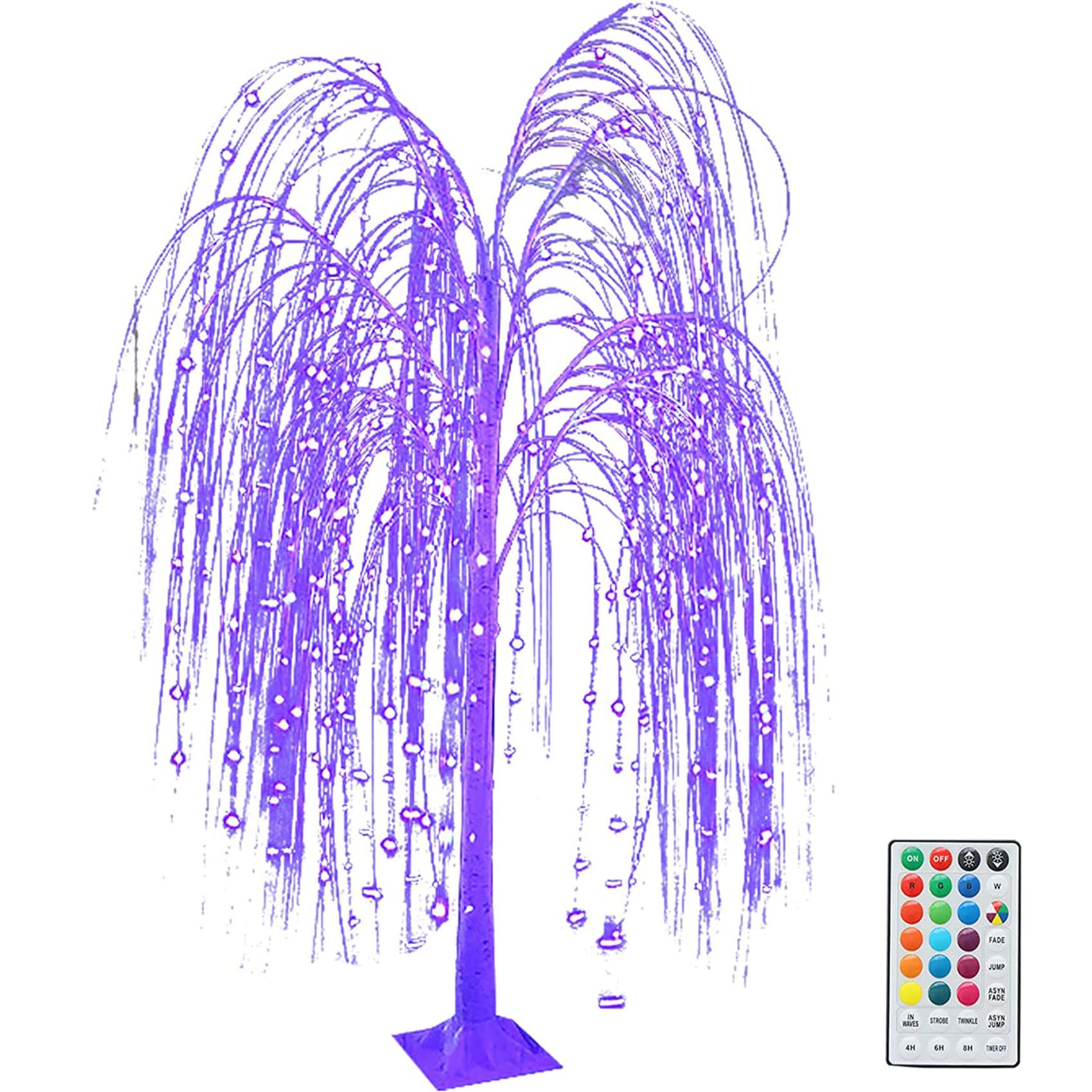 Árbol de sauce LED con mando para decoración exterior e interior de hogar