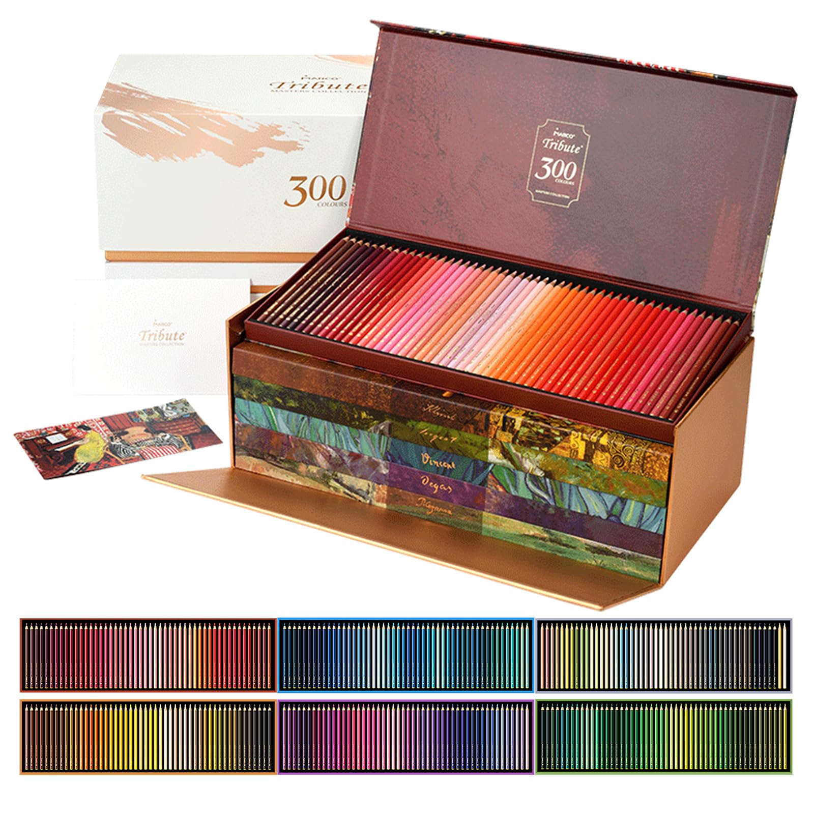 AXUS MARCO 300 Colored Pencils Set for Adults Coloring, Professional Oil Based Art Pencil…