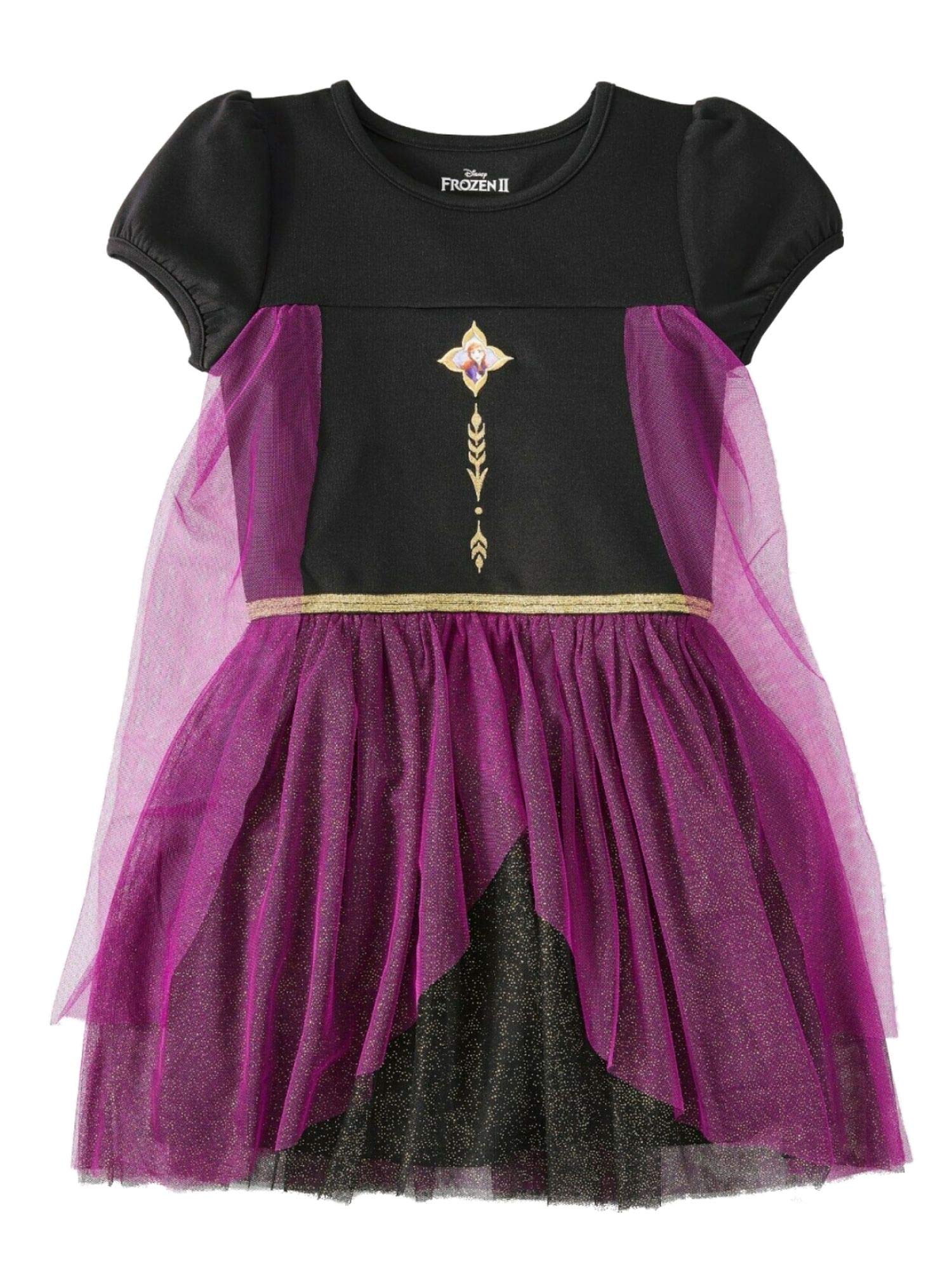 Disney Frozen II Big Girls Elsa lub Anna Tutu sukienka z peleryną