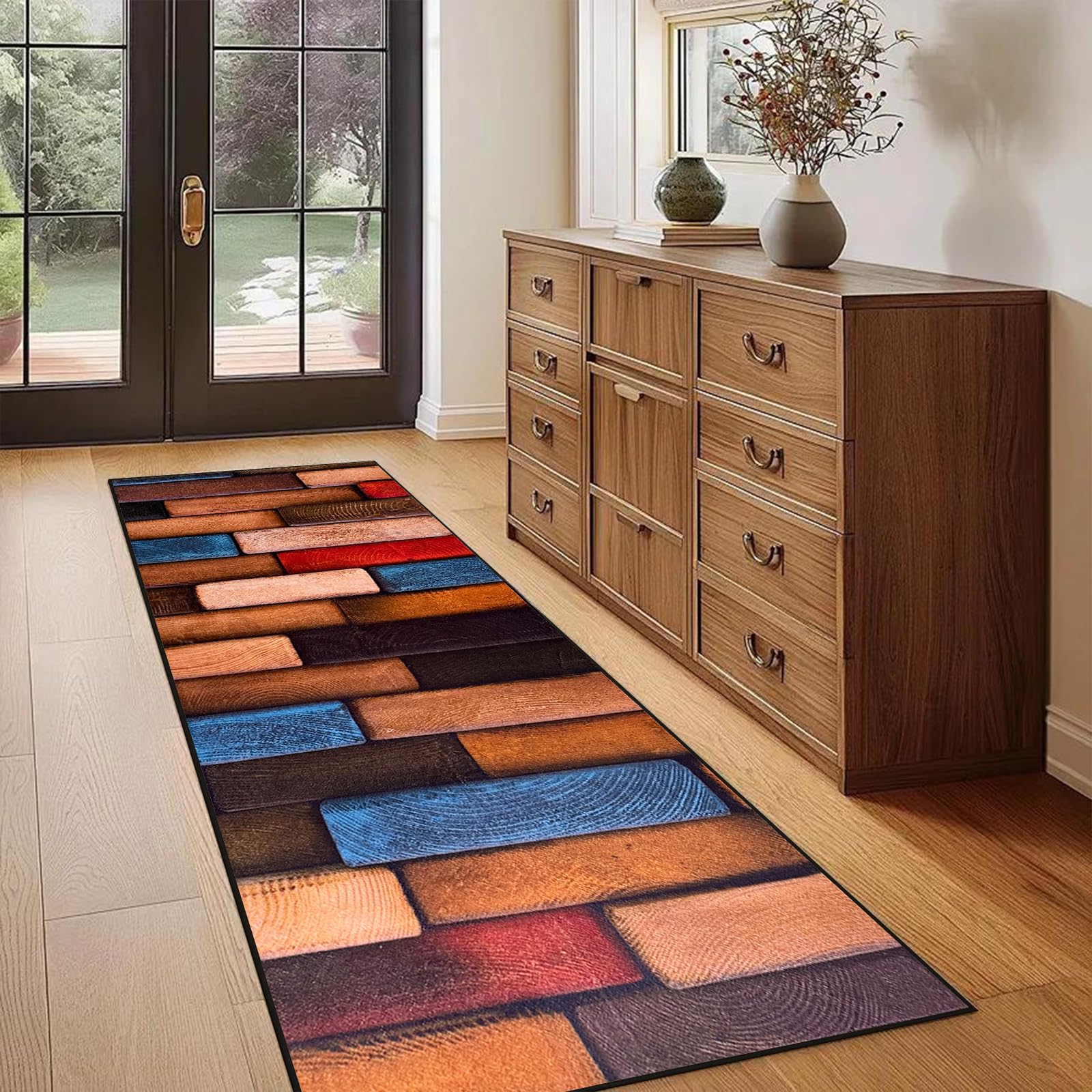 HaiTaoSy Teppich Flur Kurzflor, Teppich Waschbar In Waschmas