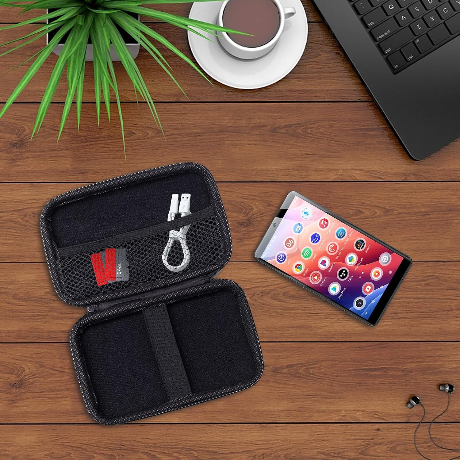 Carrying Case for Oilsky M502 MP3 Player- Hard Shell Protective Carrying Case, Portable Travel Storage Bag with Lanyard & Carabiner | Anti-scrathes&Shockproof