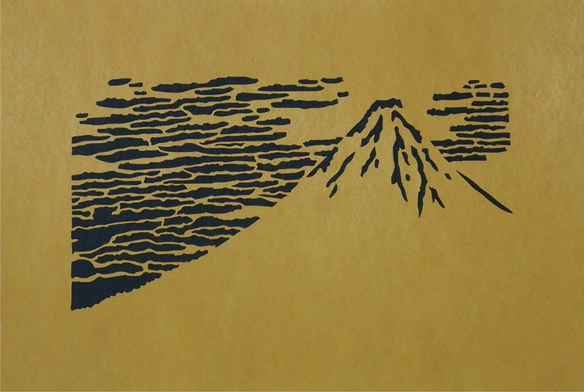 Amazon.co.jp: ステンシルシート 葛飾北斎 赤富士 型紙 : ホビー