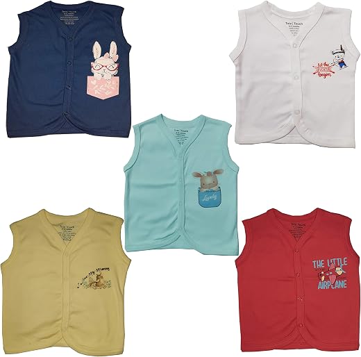 TotzTouch Baby Boy's & Baby Girl's Sleeveless T-Shirt