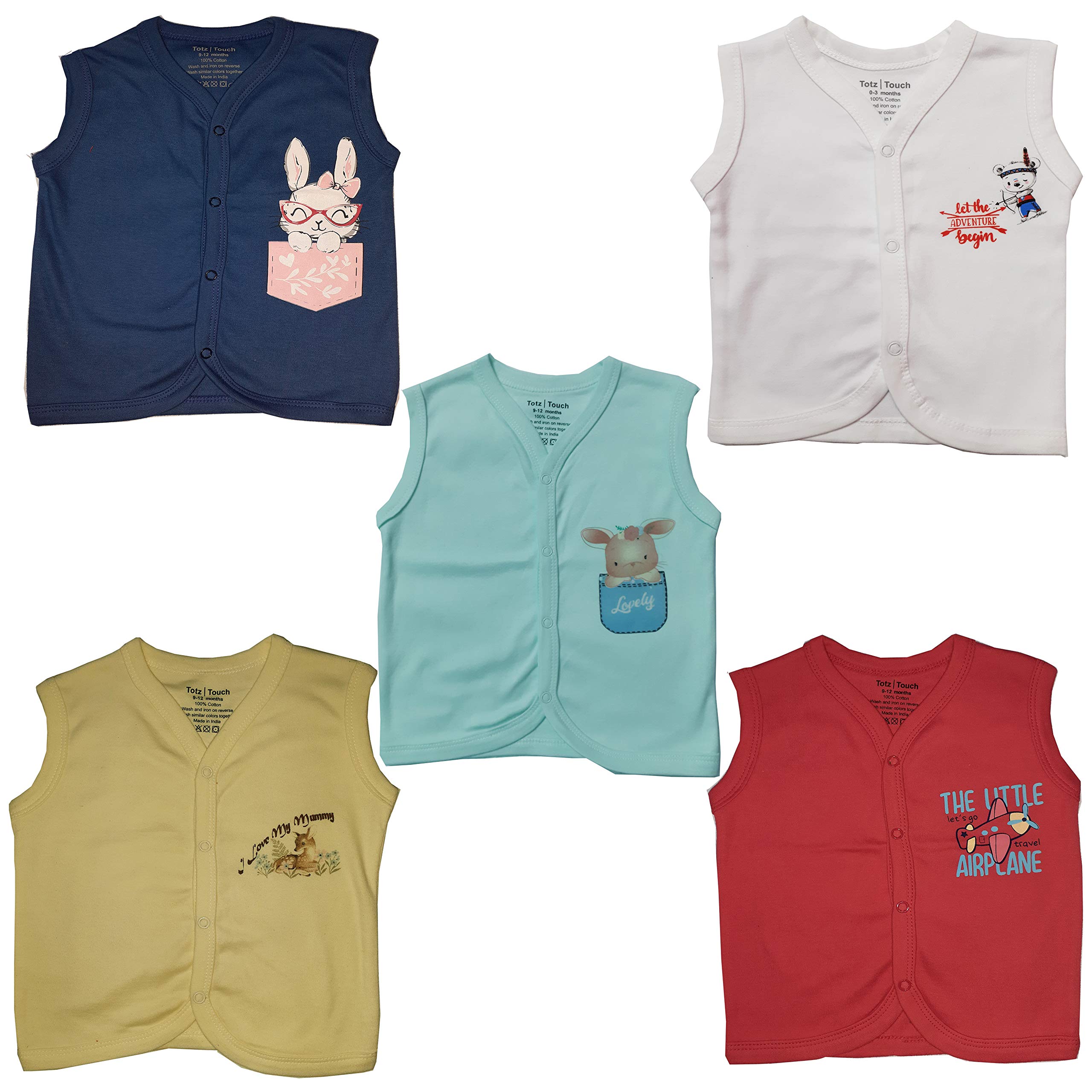 TotzTouchBaby Boy's & Baby Girl's Sleeveless T-Shirt