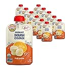 Earth\'s Best Organic Banana Orange Pouch, 3.5 oz (Pack of 12)