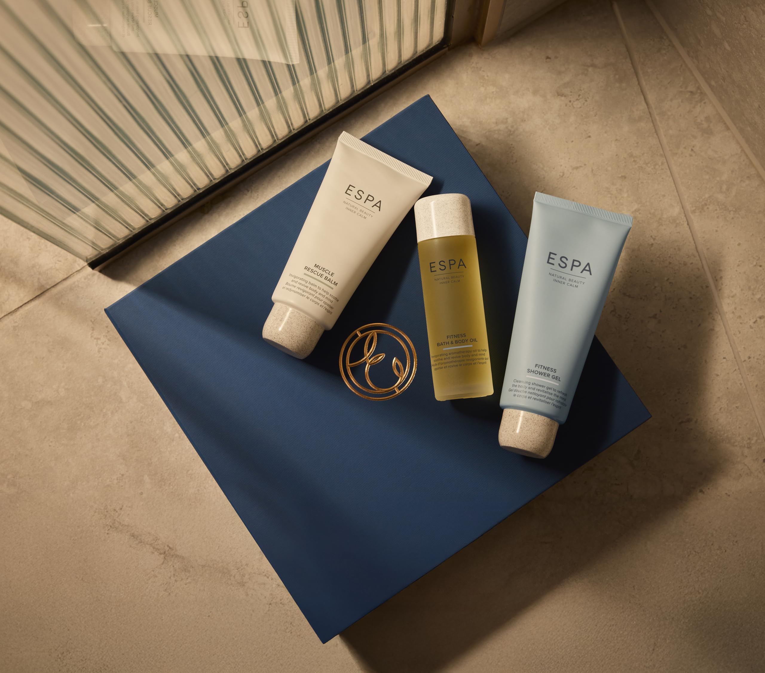 ESPA Fitness Collection | Muscle Rescue Balm, Body & Shower Gel with Peppermint, Eucalyptus & Lavender for Post-Workout Recovery, Soothe Tired Muscles & Empowering Bathing Ritual