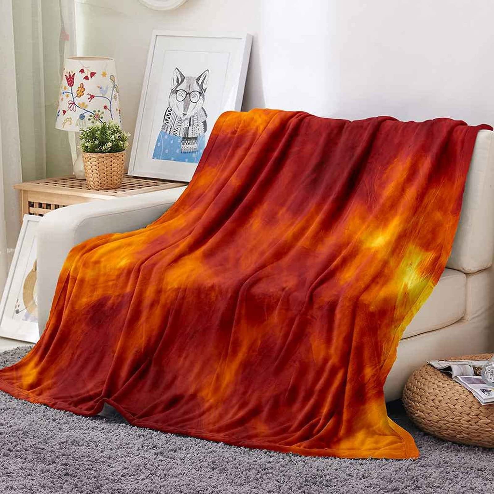 Produktbild von Flaushig Kuscheldecke 100x130cm Personalisierte Decke Hamster Super Weiche Flanell Fleecedecke Warme Wohndecken Fu00fcr Erwachsene Und Kinder Als TV-Decken Sofadecke Wohndecke Couchdecke