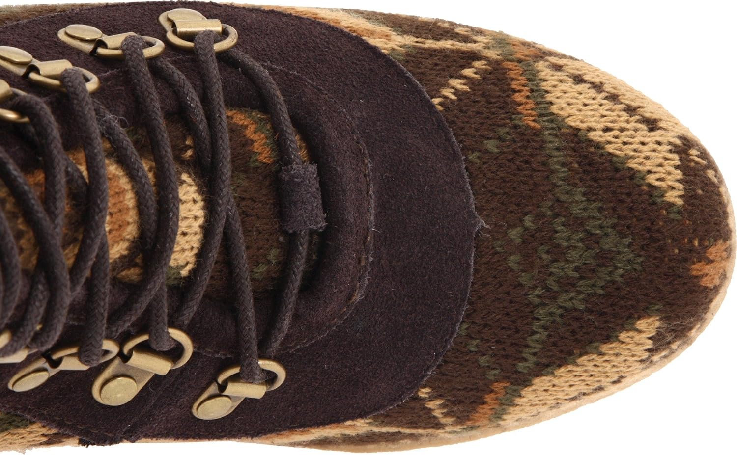MUK LUKS Women's Knit Lace-Up Ankle Boot