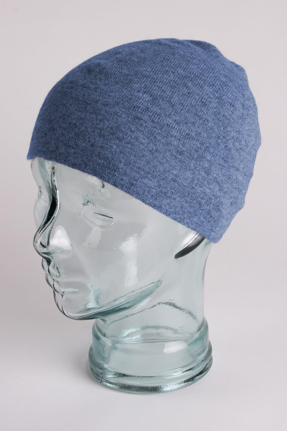 Shorts of Hawick Men's 100% Cashmere Watch Cap Beanie - Denim Blue - Made in Scotland by Love Cashmere - Image 2