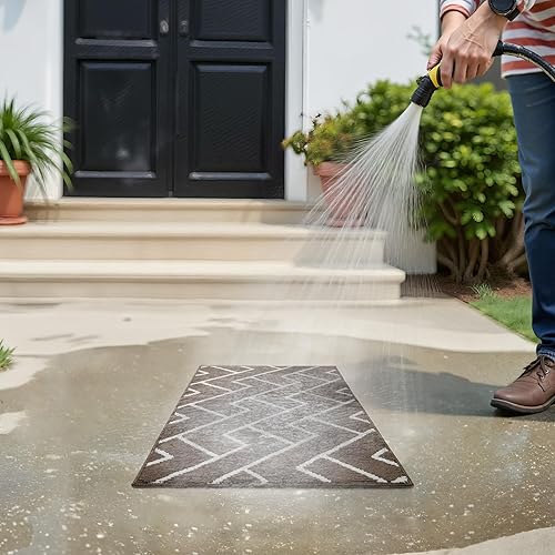 Miniatura 282 de GRANNY SAYS Felpudo para interiores, 32 x 48 pulgadas, antideslizante, tapete grande para puerta, tapete de bienvenida para exteriores, lavable