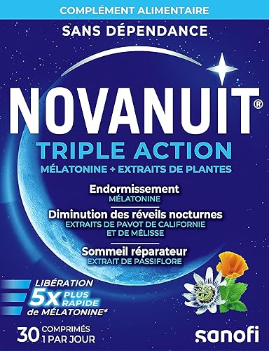 NOVANUIT TRIPLE ACTION - Complément Alimentaire - Sommeil - 30