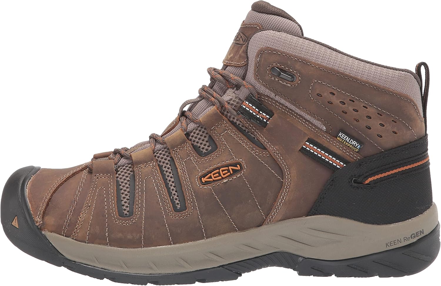Botas de trabajo keen utility flint para hombre de altura media con punta  blanda impermeables y antideslizantes