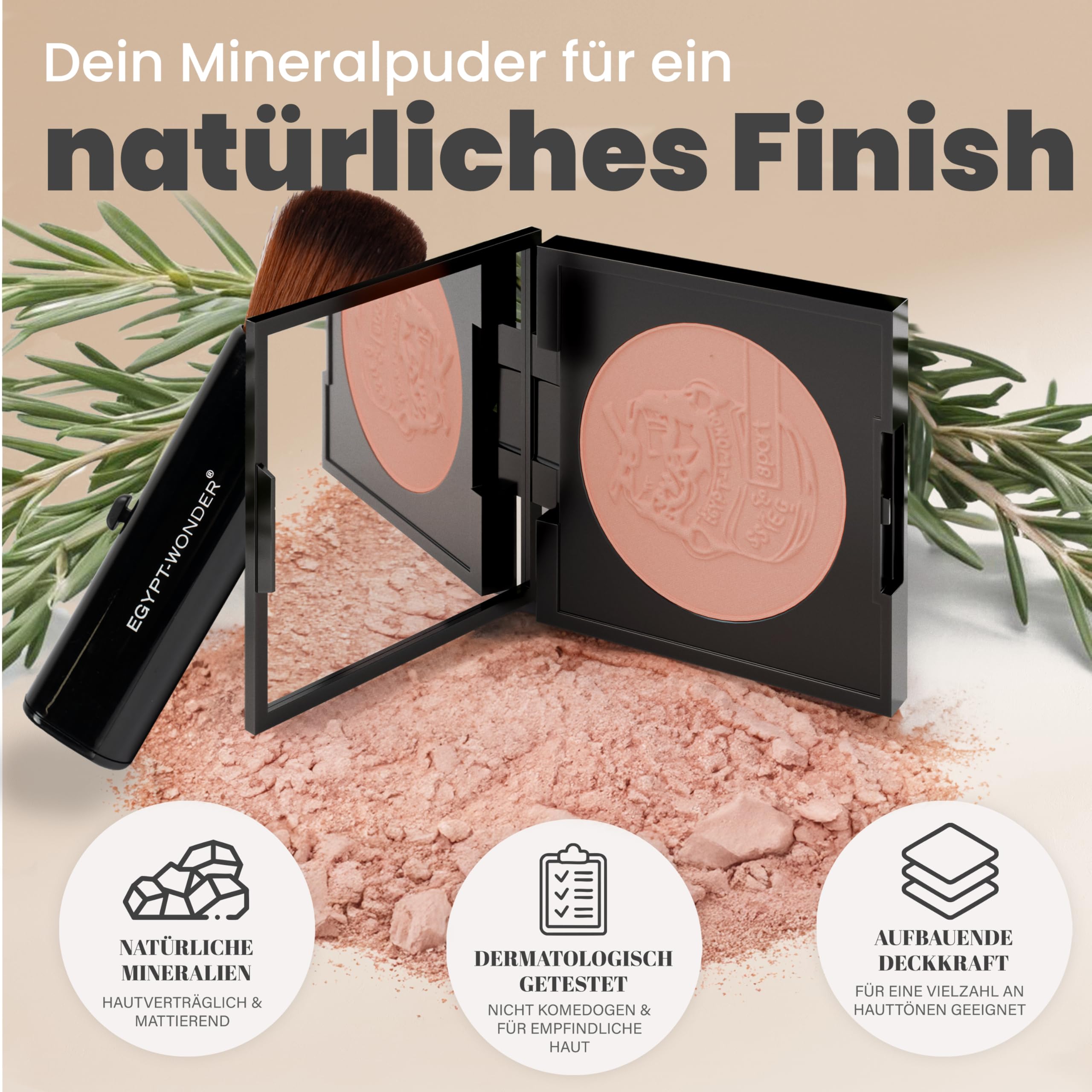 Egipto Wonder conjunto DEPORTE Polvos Compactos (mate) Ser Tan falso bronceado/Bronceado