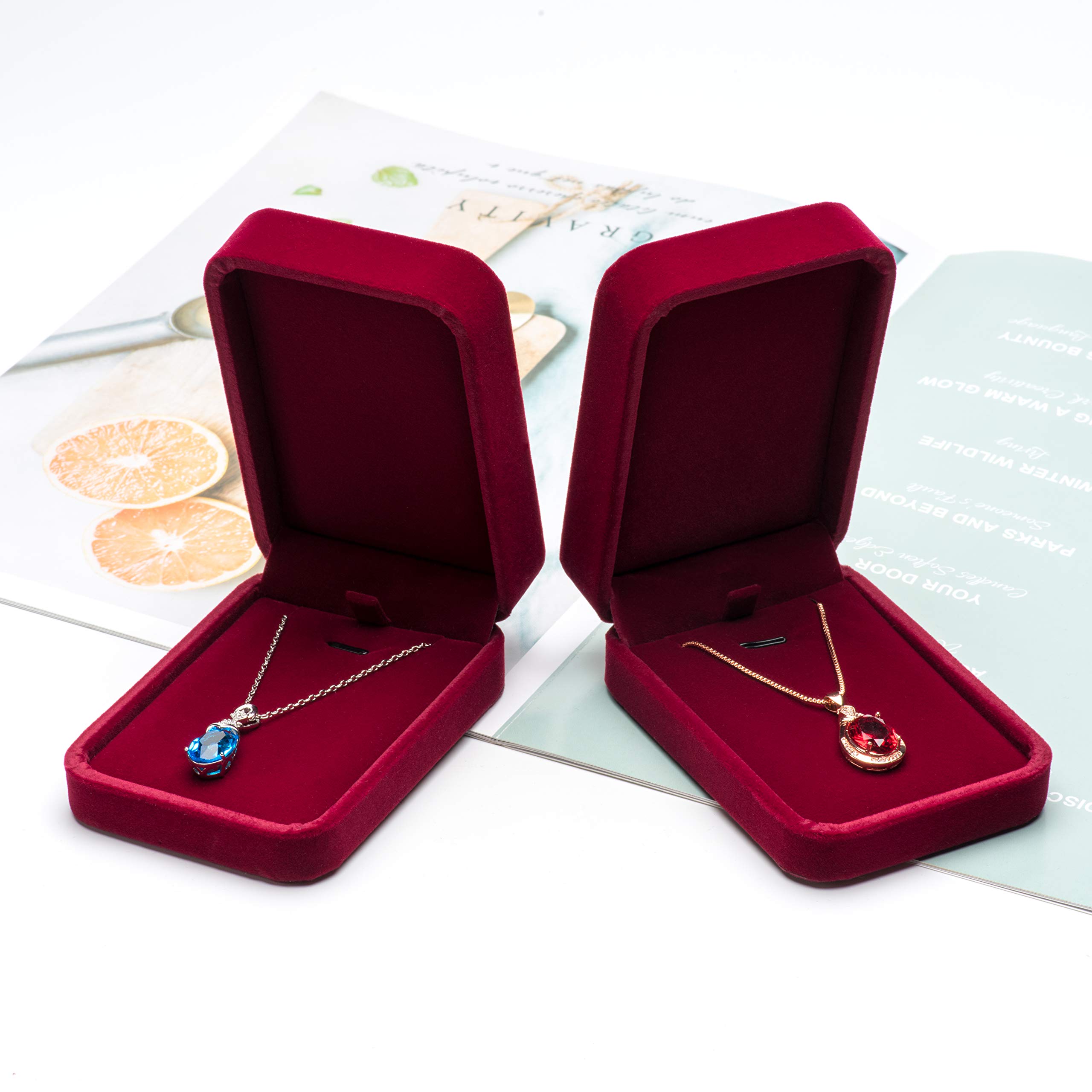 Amazon.com: Giftop Classic Velvet Jewelry Gift Box Case for