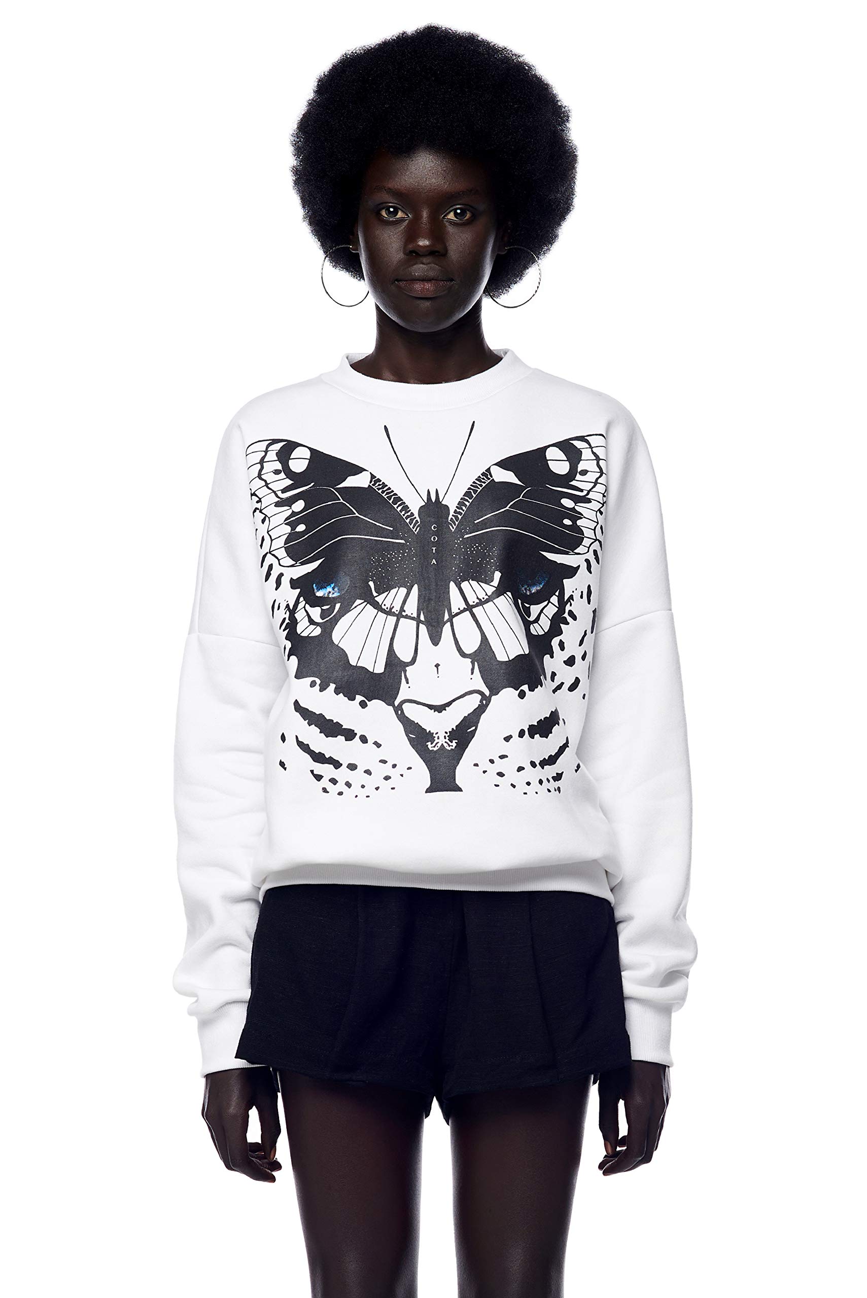 Jonny Cota StudioLeopard Wings Print Sweatshirt, Men's and Women's
