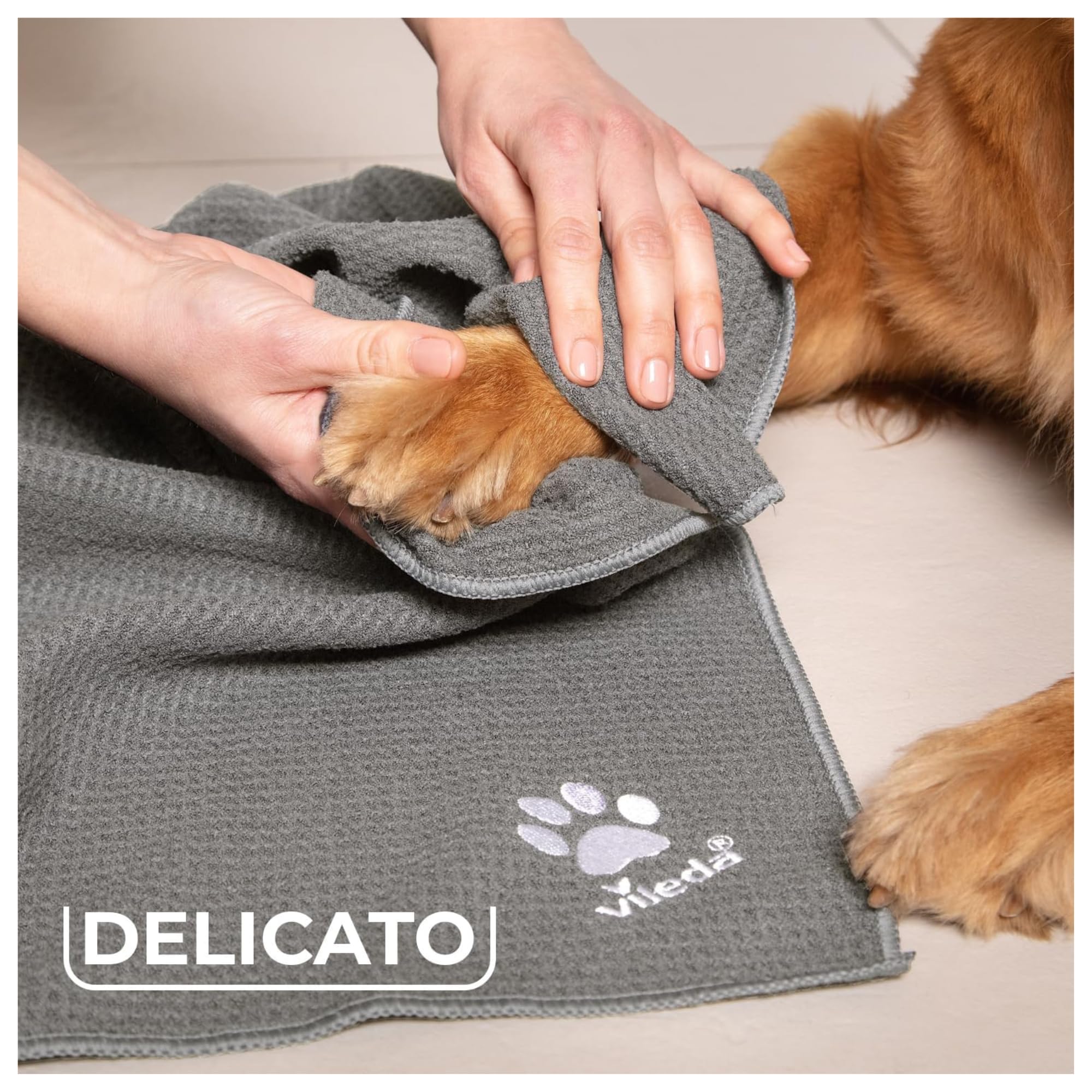 FEI FAN Panno per Cani in Microfibra, Pet PRO, Taglia XL (65x100cm) (2 unità)