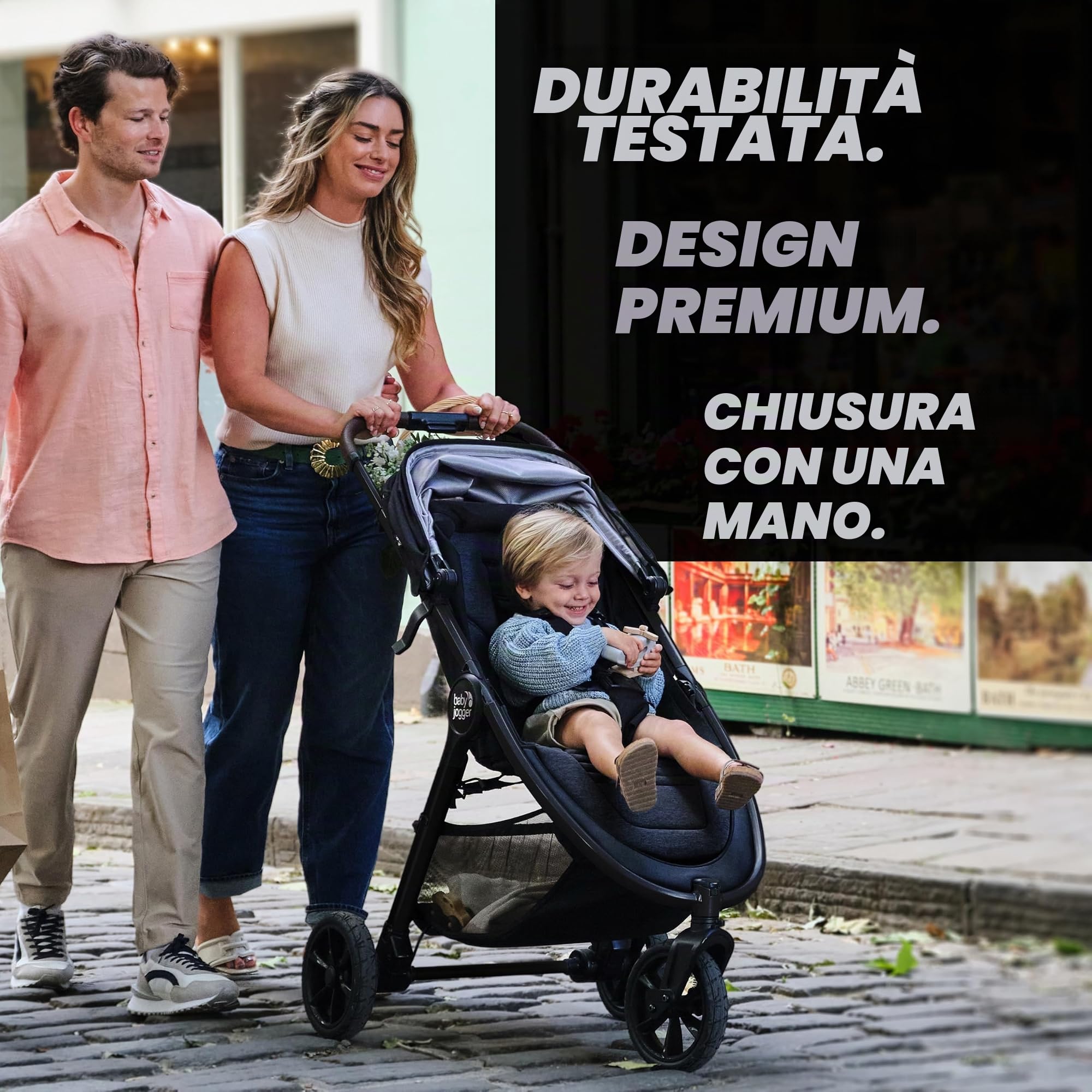 Baby Jogger City Mini GT3 - Passeggino da viaggio leggero e pieghevole, colore: nero intenso