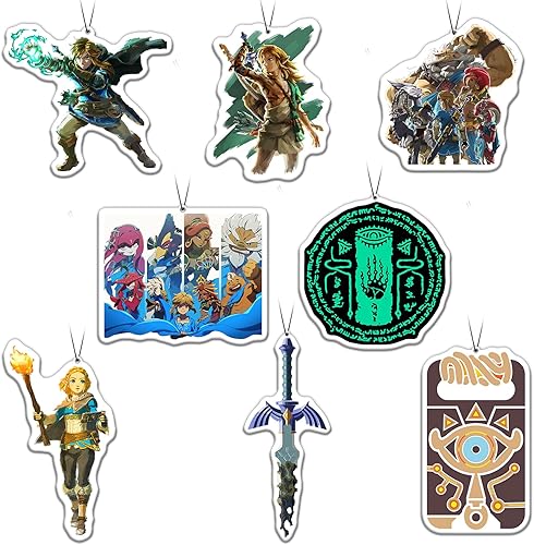 Pounchi Tarjetas de ambientador de aire para automóvil (8 unidades de aroma refrescante a hielo), accesorios geniales para juegos para interior del