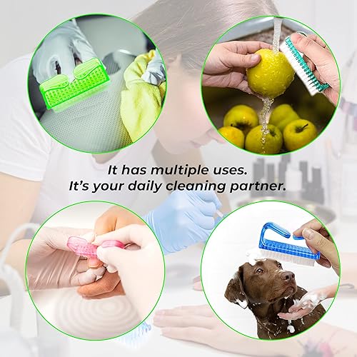 Miniatura 3 de 3 cepillos de uñas de diferentes tipos con mango de plástico cepillo de uñas para limpiar las uñas cepillo de limpieza de uñas fácil de usar